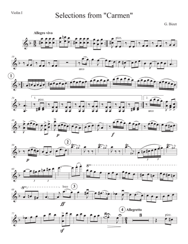 Selections from “Carmen” - medley