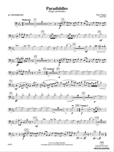 Paradiddles: 1st Trombone