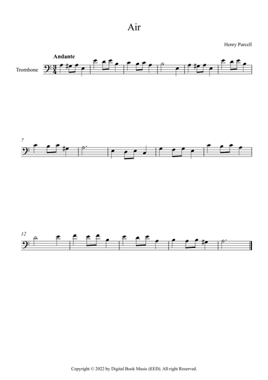 Air - Henry Purcell (Trombone)