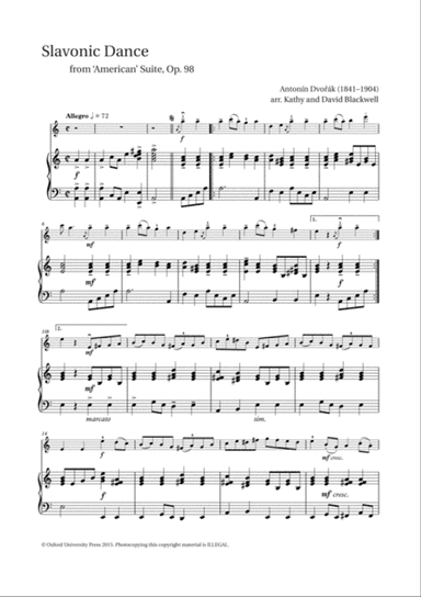 Slavonic Dance: from 'American' Suite, Op. 98