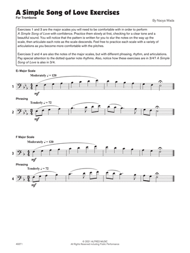 A Simple Song of Love (Sound Innovations Soloist, Trombone)