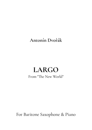 Largo, From Symphony No. 9 "The New World"