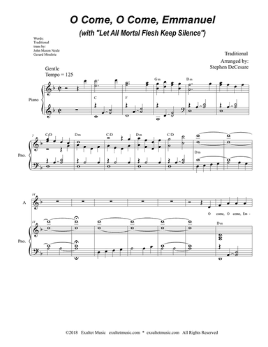 O Come, O Come, Emmanuel (with "Let All Mortal Flesh Keep Silence") (Duet for Soprano and Alto Solo)