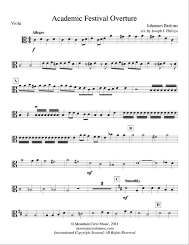 Academic Festival Overture-Viola part