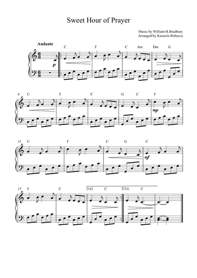 Sweet Hour of Prayer