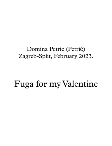 Fuga for my Valentine