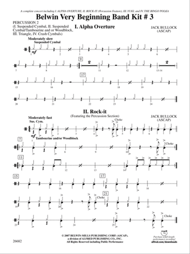 Belwin Very Beginning Band Kit #3: 2nd Percussion