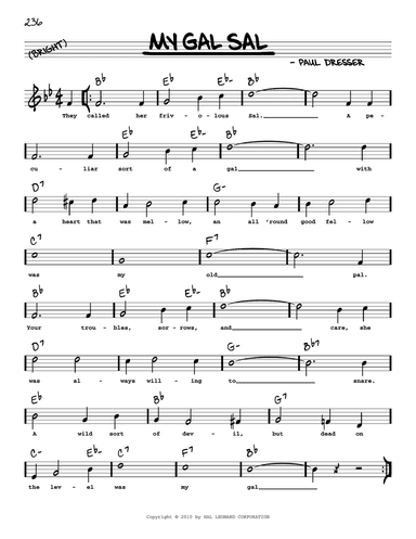 My Gal Sal (arr. Robert Rawlins)
