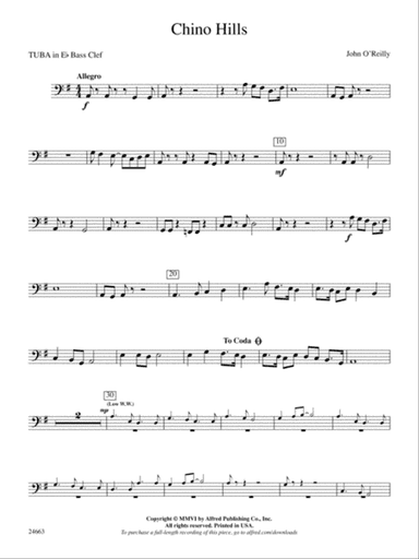 Chino Hills: (wp) E-flat Tuba B.C.