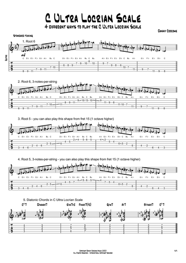 C Ultra Locrian Scale (4 Ways to Play)