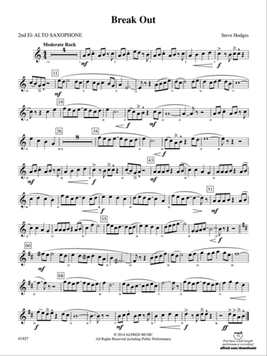 Break Out: 2nd E-flat Alto Saxophone
