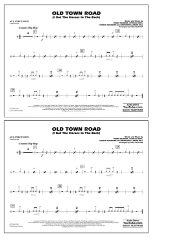 Old Town Road (arr. Paul Murtha) - Aux Percussion