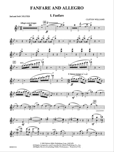 Fanfare and Allegro: 2nd & 3rd Flute