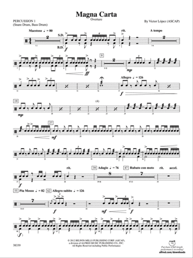 Magna Carta: 1st Percussion