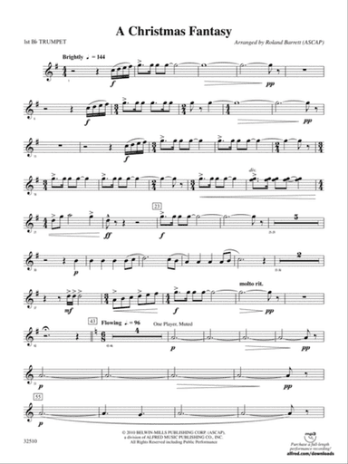 A Christmas Fantasy: 1st B-flat Trumpet