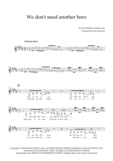 We Don't Need Another Hero