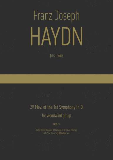 2Âș Mov. of the 1st Symphony in D, for woodwind group