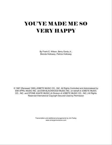 You've Made Me So Very Happy