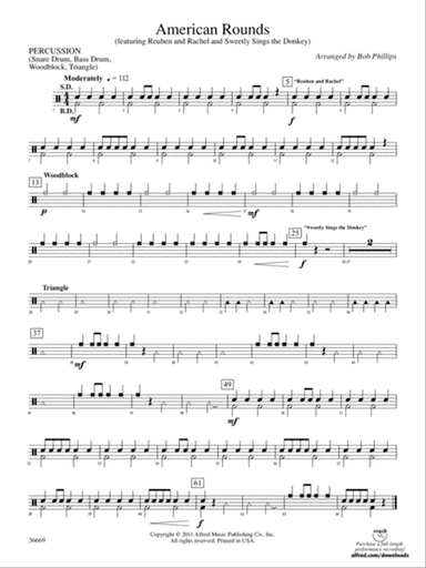 American Rounds: 1st Percussion