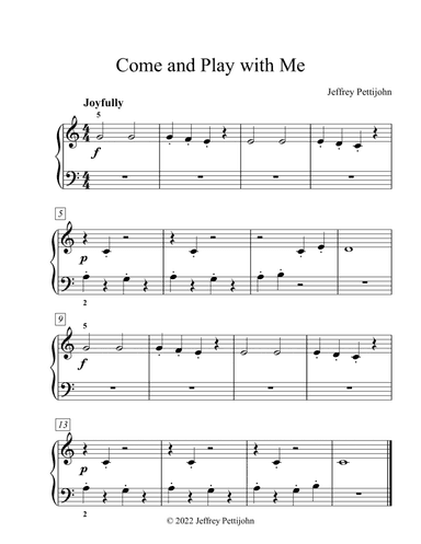 Come and Play with Me