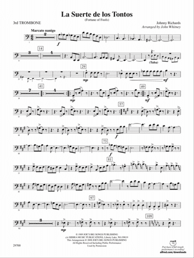 La Suerte de los Tontos (Fortune of Fools): 3rd Trombone