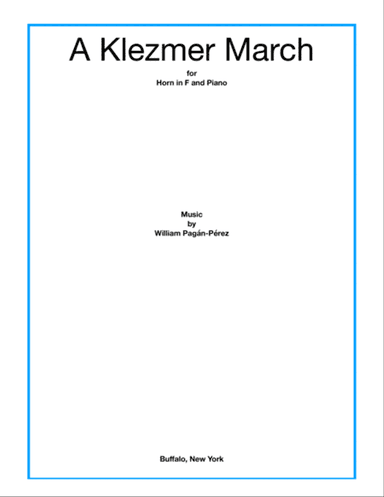 A Klezmer March for Horn in F and Piano