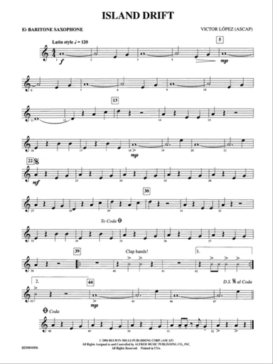 Island Drift: E-flat Baritone Saxophone