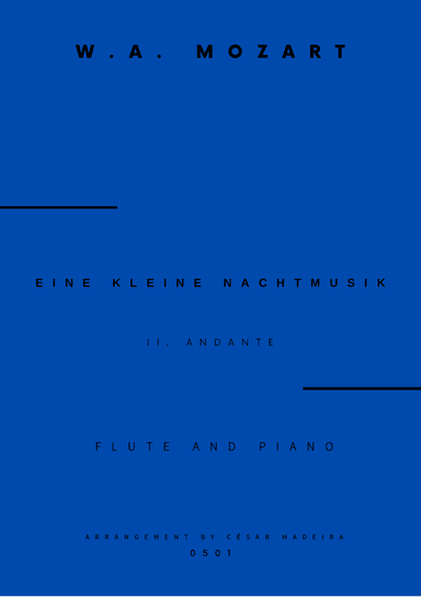 Eine Kleine Nachtmusik (2 mov.) - Flute and Piano (Full Score and Parts)