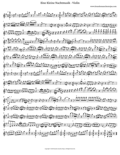 Eine Kleine Nachtmusik - Violin