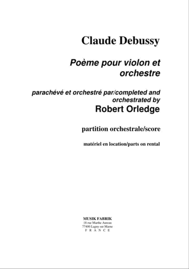 Poeme for Violin and Orchesra