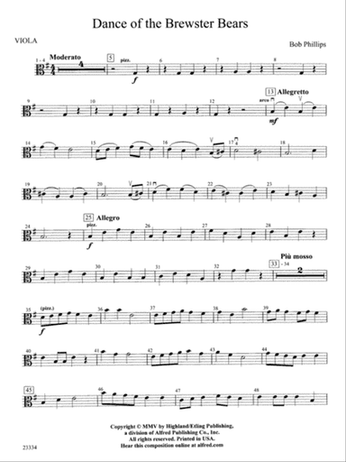 Dance of the Brewster Bears: Viola