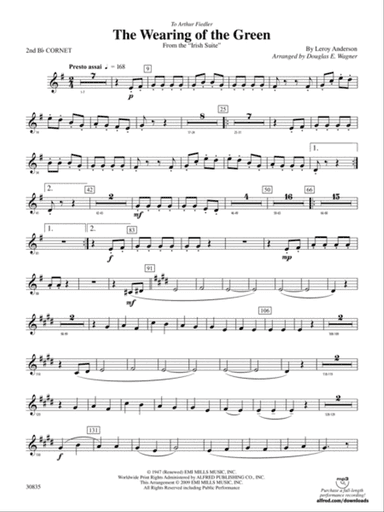 The Wearing of the Green (from the Irish Suite): 2nd B-flat Cornet