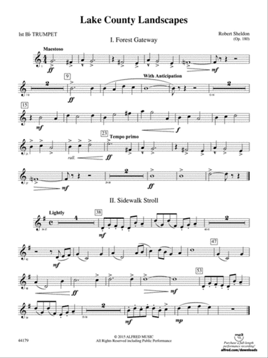 Lake County Landscapes: 1st B-flat Trumpet