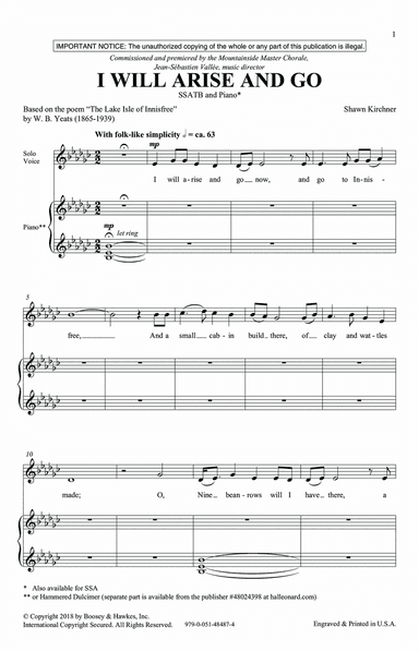 I Will Arise And Go
