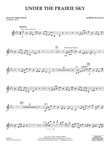 Under The Prairie Sky - Mallet Percussion