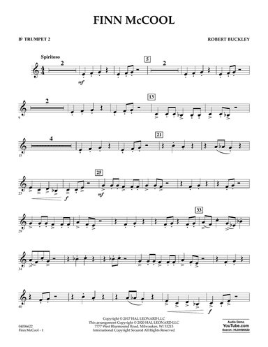 Finn McCool - Bb Trumpet 2