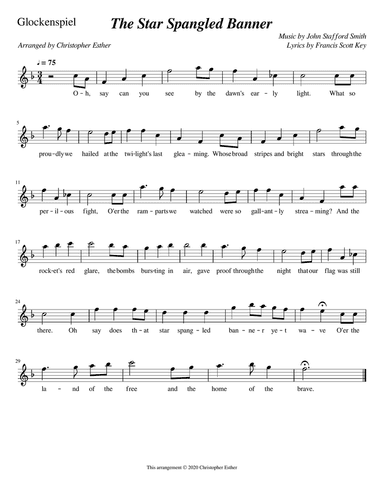 The Star Spangled Banner (Glockenspiel)