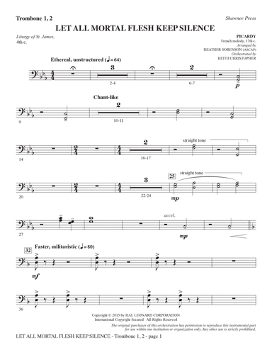 Let All Mortal Flesh Keep Silence - Trombone 1 & 2