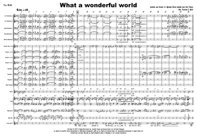 What A Wonderful World - Score Only