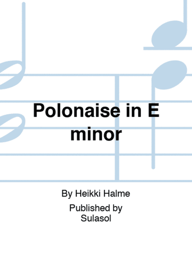 Polonaise in E minor