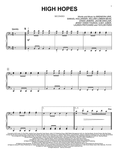 High Hopes (arr. David Pearl)