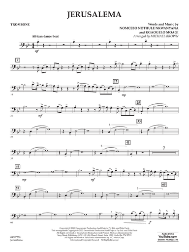 Jerusalema (feat. Nomcebo Zikode) (arr. Michael Brown) - Trombone