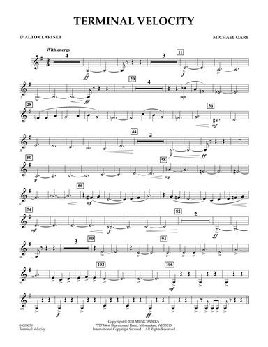 Terminal Velocity - Eb Alto Clarinet