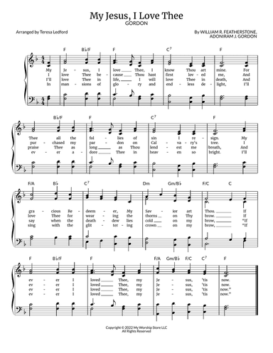 My Jesus, I Love Thee