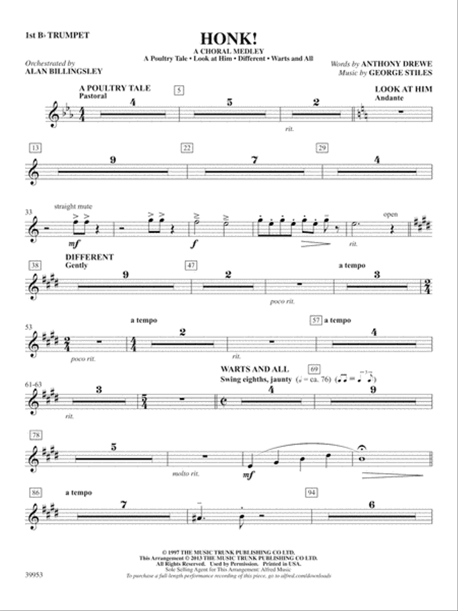 Honk!: 1st B-flat Trumpet
