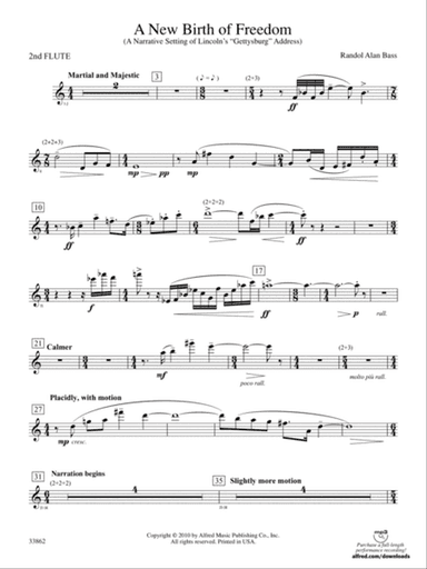A New Birth of Freedom: 2nd Flute