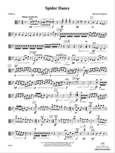 Spider Dance: Viola