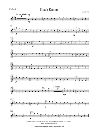 Koala Kanon: 1st Violin