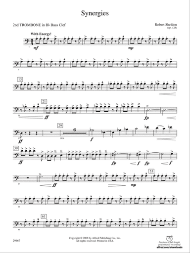 Synergies: (wp) 2nd B-flat Trombone B.C.