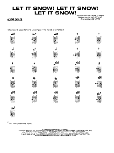 Let It Snow! Let It Snow! Let It Snow!: Guitar Chords